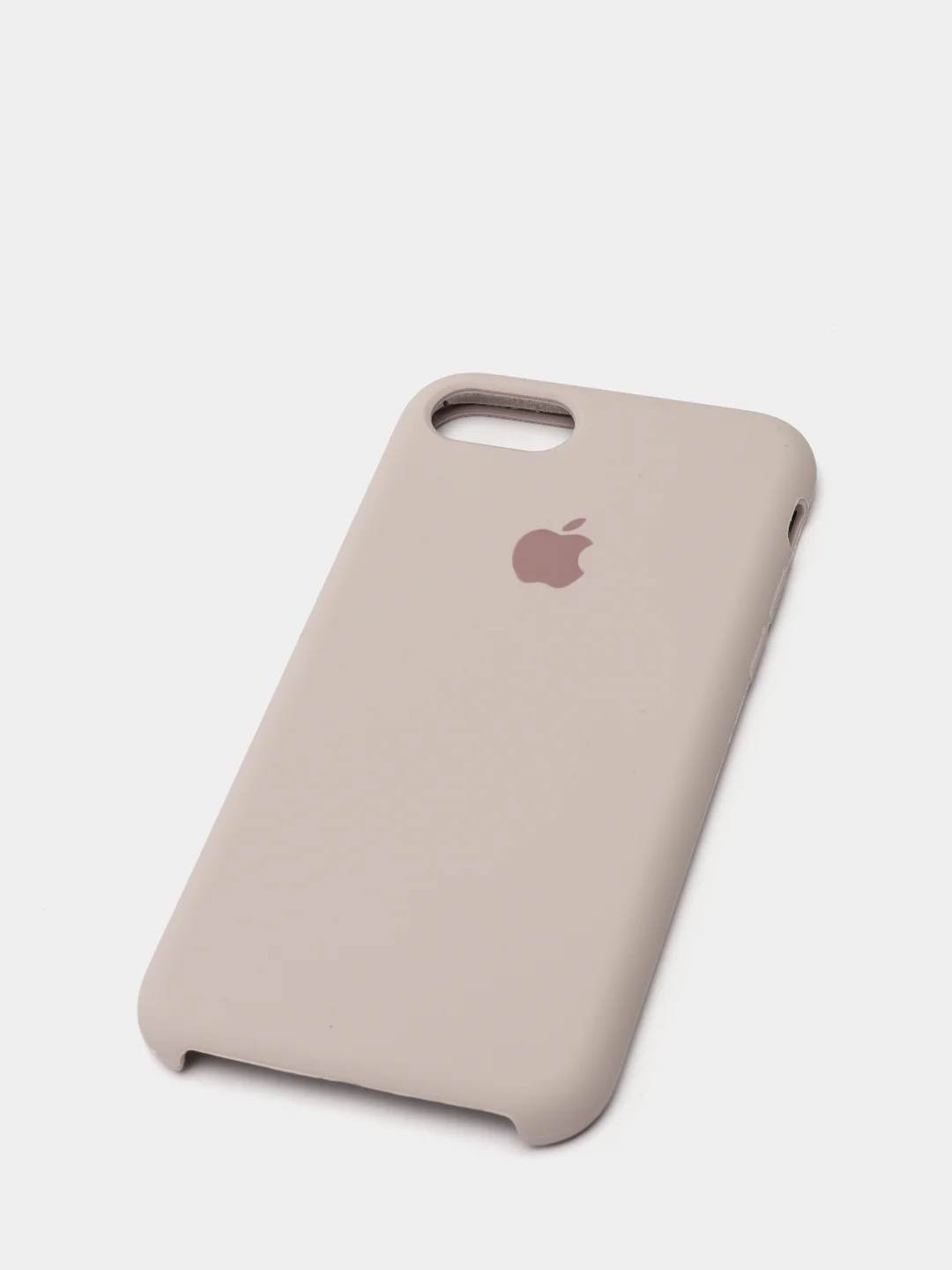 Бежевый защитный силиконовый чехол для iphone 7 iphone 8 с яблоком