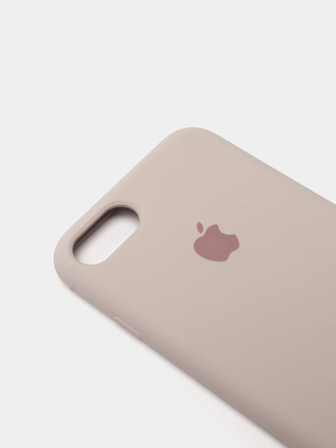 Бежевый защитный силиконовый чехол для iphone 7 iphone 8 с яблоком