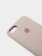 Бежевый защитный силиконовый чехол для iphone 7 iphone 8 с яблоком