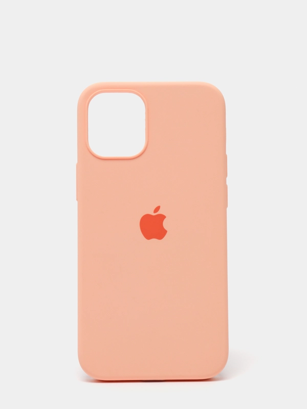 Защитный силиконовый чехол для iPhone 12 mini, с яблоком