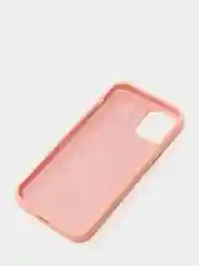 Желтый защитный силиконовый чехол для iPhone 12 mini, с яблоком