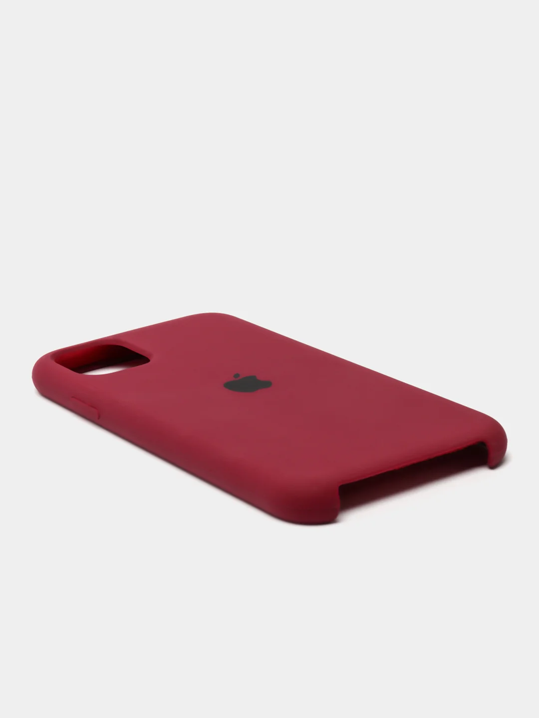 Фиолетовый силиконовый защитный чехол на iPhone 11
