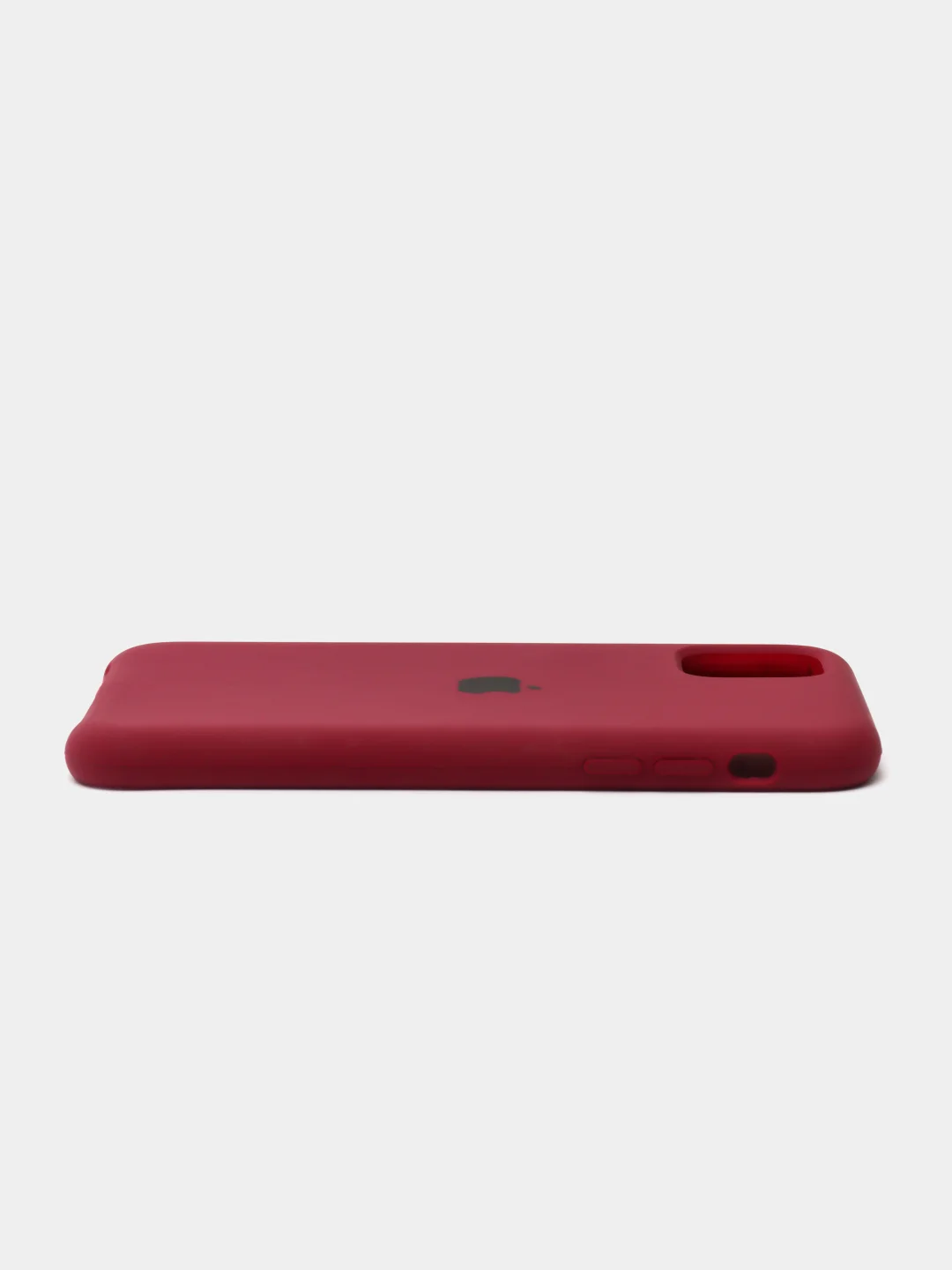 Фиолетовый силиконовый защитный чехол на iPhone 11