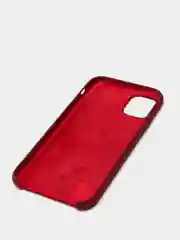 Фиолетовый силиконовый защитный чехол на iPhone 11