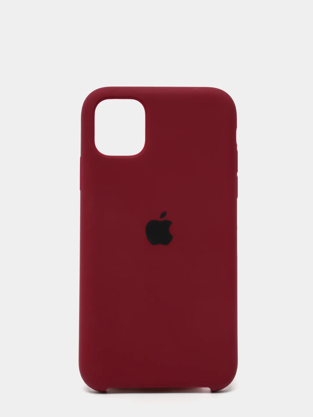 Фиолетовый силиконовый защитный чехол на iPhone 11