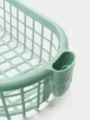 Белый полка / этажерка угловая на колесах IDEA (4 секции)