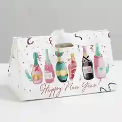Коробка Бонбоньерка новогодняя (коробочка для подарка)