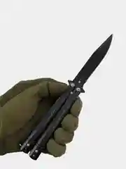 Серый нож Бабочка (балисонг) CS GO, цвет черный, разные виды