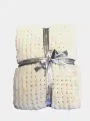 Плед детский плюшевый ручной вязки Alize puffy