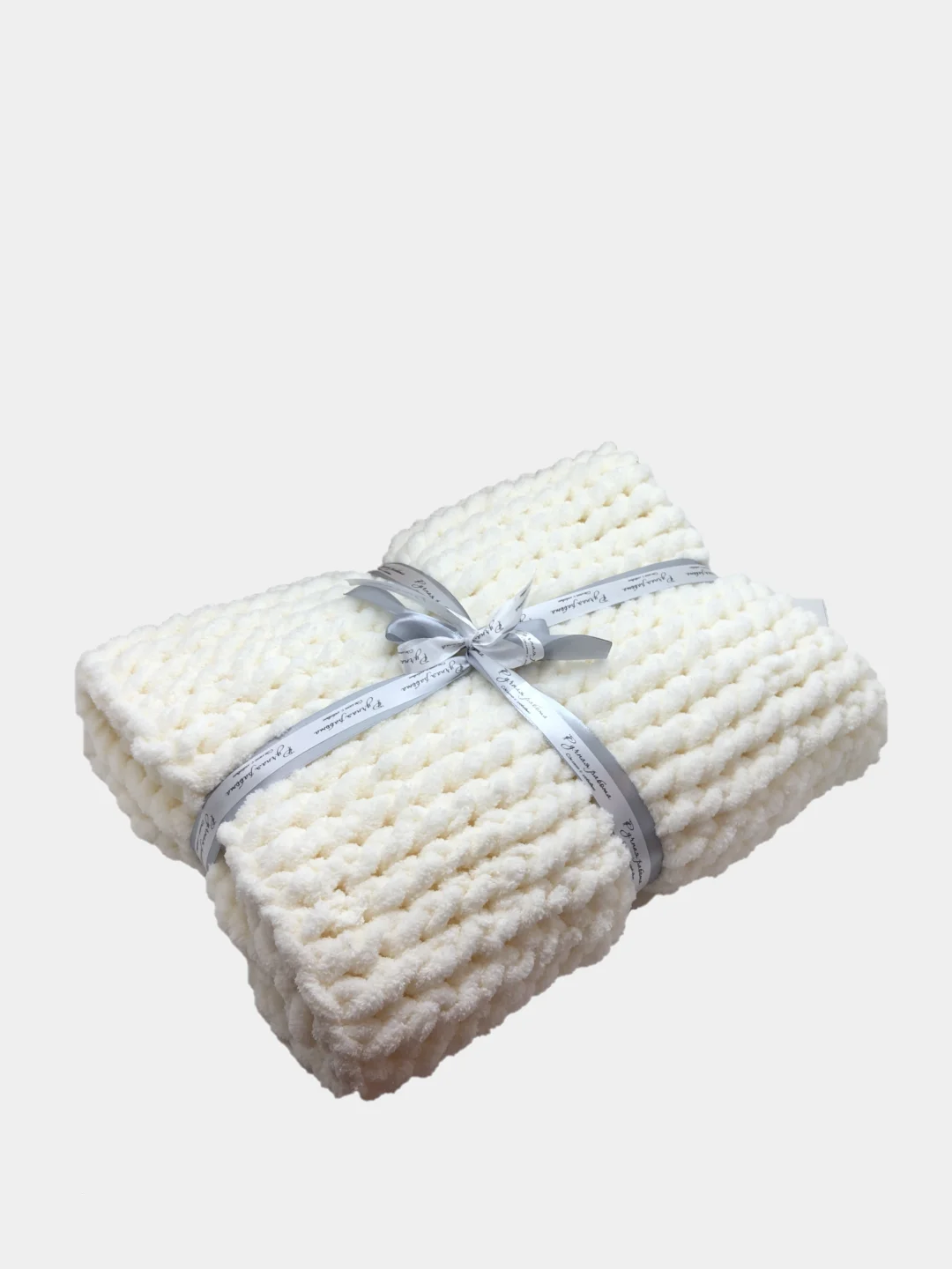 Плед детский плюшевый ручной вязки Alize puffy