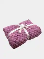 Плед детский плюшевый ручной вязки Alize puffy