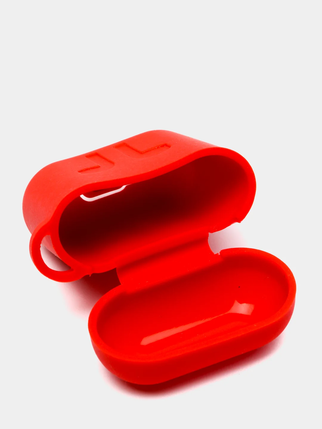 Красный чехол для беспроводных наушников - бокса Airpods