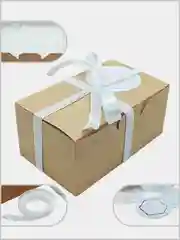 Подарочная коробка (набор-коробка с наполнителем, наклейкой-открыткой и лентой 15/9 /7см)