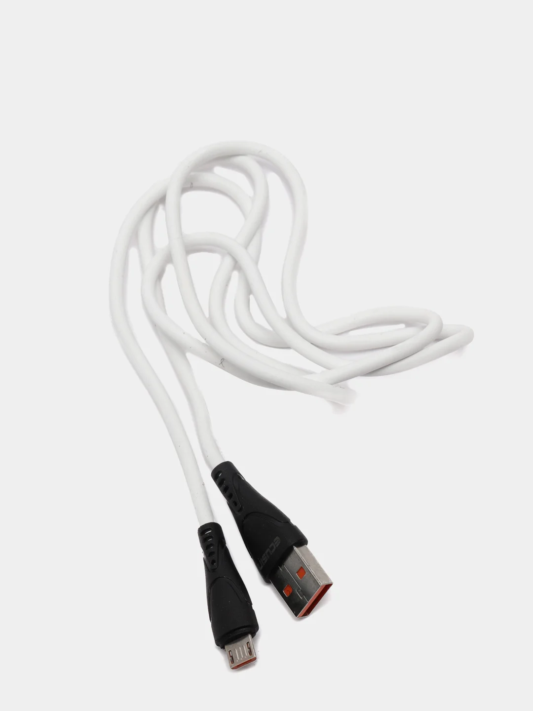USB кабель мягкий силикон ECUSIN с выходом Type-C/Micro-USB - быстрая зарядка до 2.4А