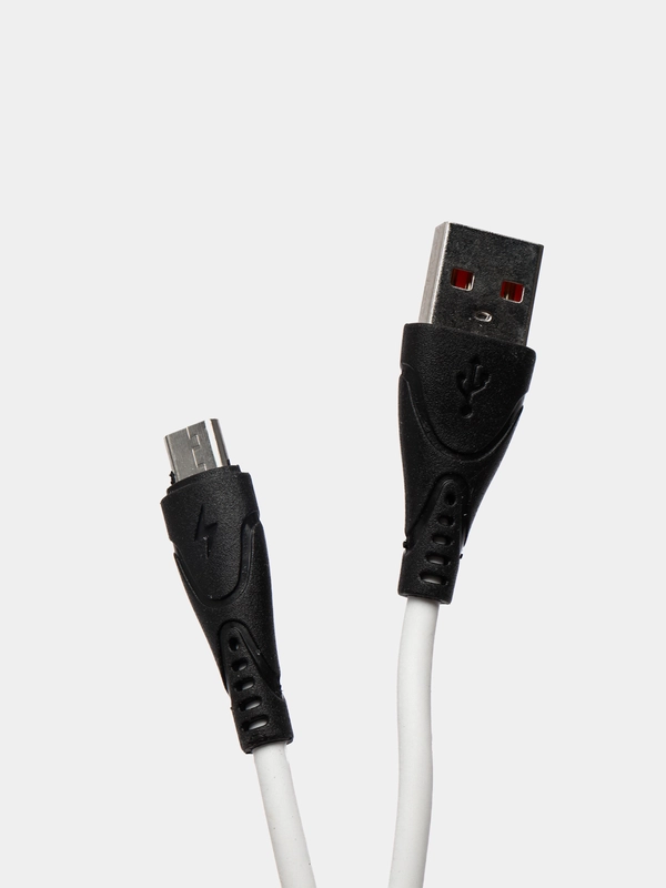 USB кабель мягкий силикон ECUSIN с выходом Type-C/Micro-USB - быстрая зарядка до 2.4А