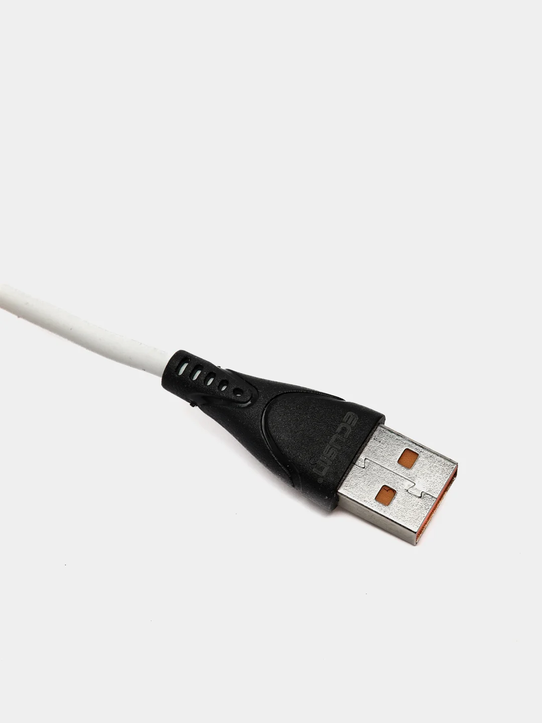 USB кабель мягкий силикон ECUSIN с выходом Type-C/Micro-USB - быстрая зарядка до 2.4А