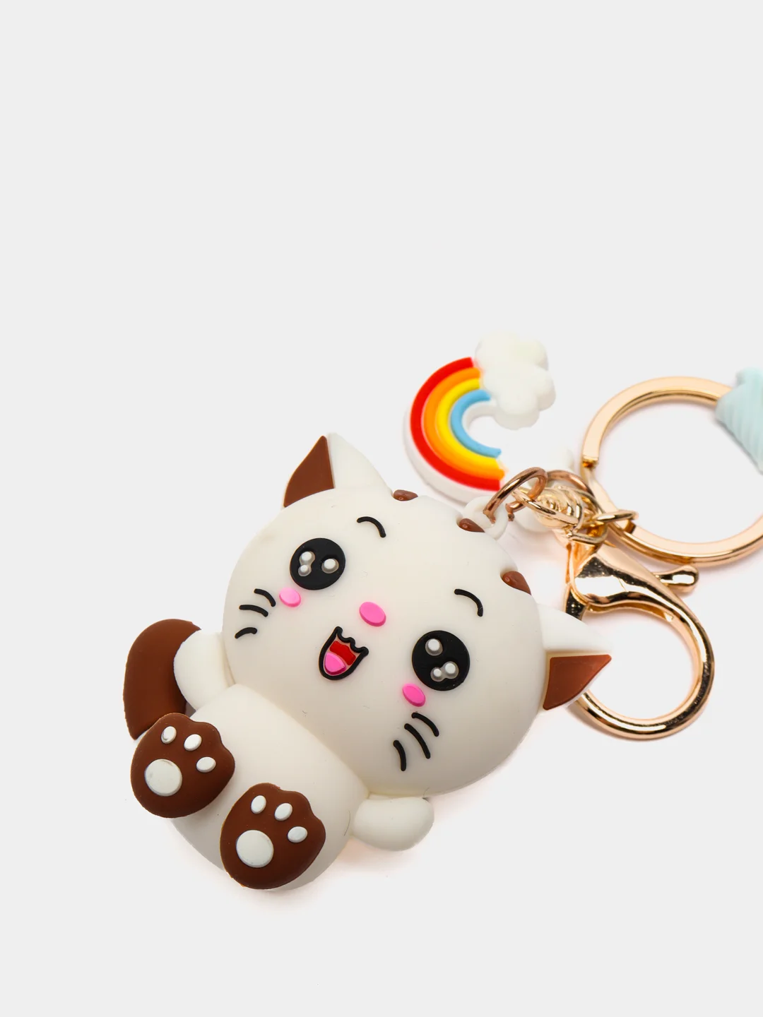 Розовый брелок для ключей Kitty