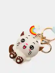 Розовый брелок для ключей Kitty