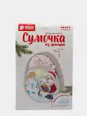 Новогодняя сумочка из фетра "Снегурочка и Дед мороз"