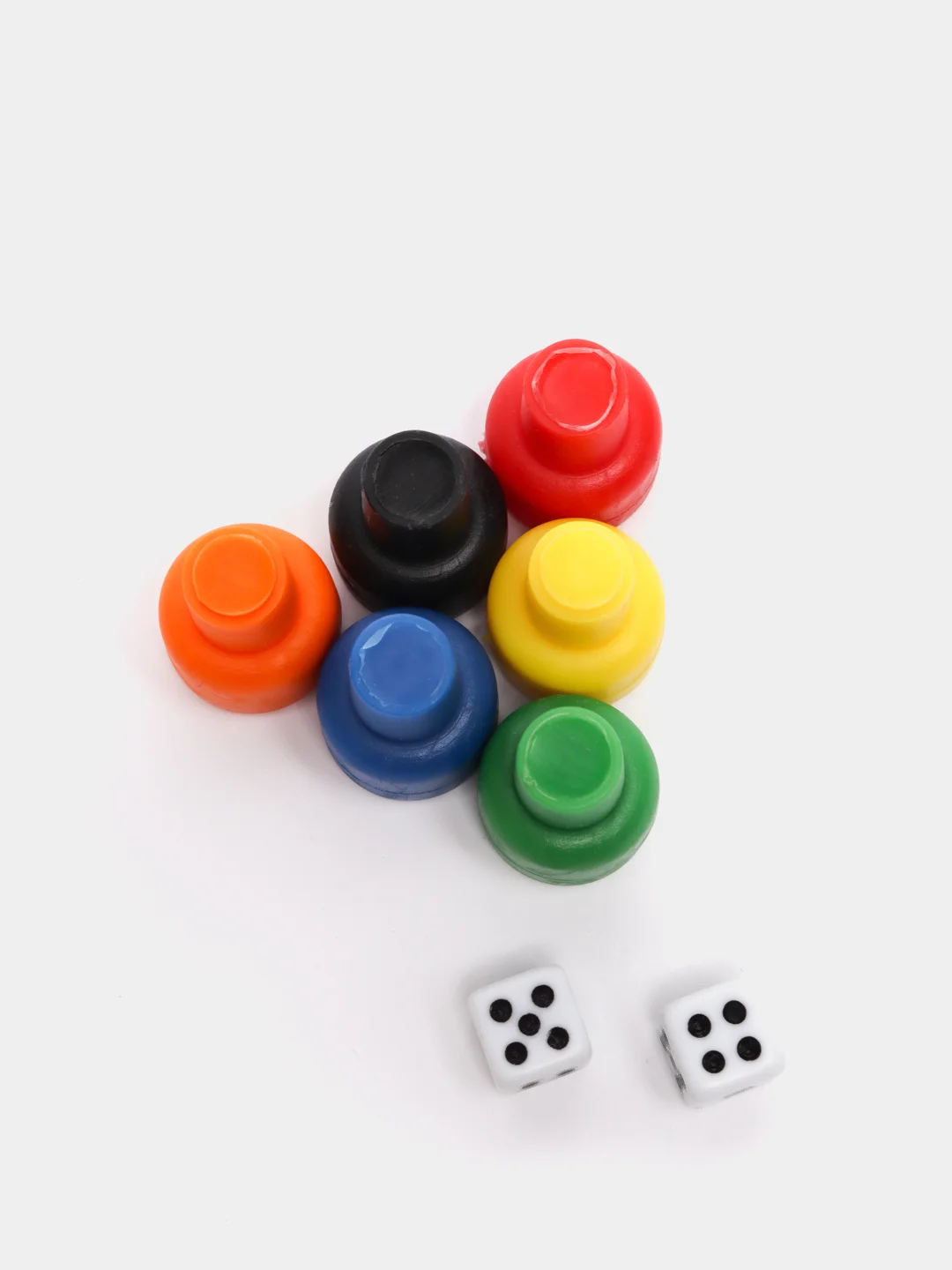 Набор для настольных игр, 6 фишек, 2 кубика