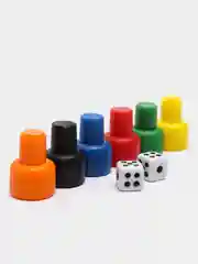 Набор для настольных игр, 6 фишек, 2 кубика
