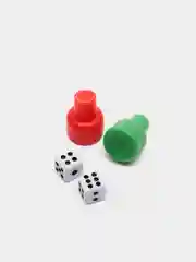 Набор для настольных игр, 6 фишек, 2 кубика