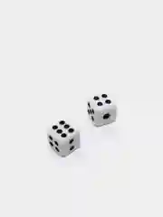 Набор для настольных игр, 6 фишек, 2 кубика