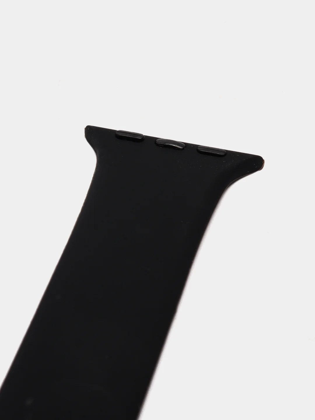 Черный силиконовый ремешок монобраслет для Apple Watch