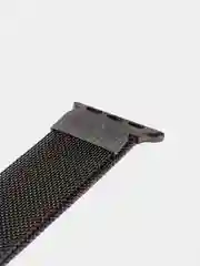 Черный ремешок стальной на Apple Watch, миланский