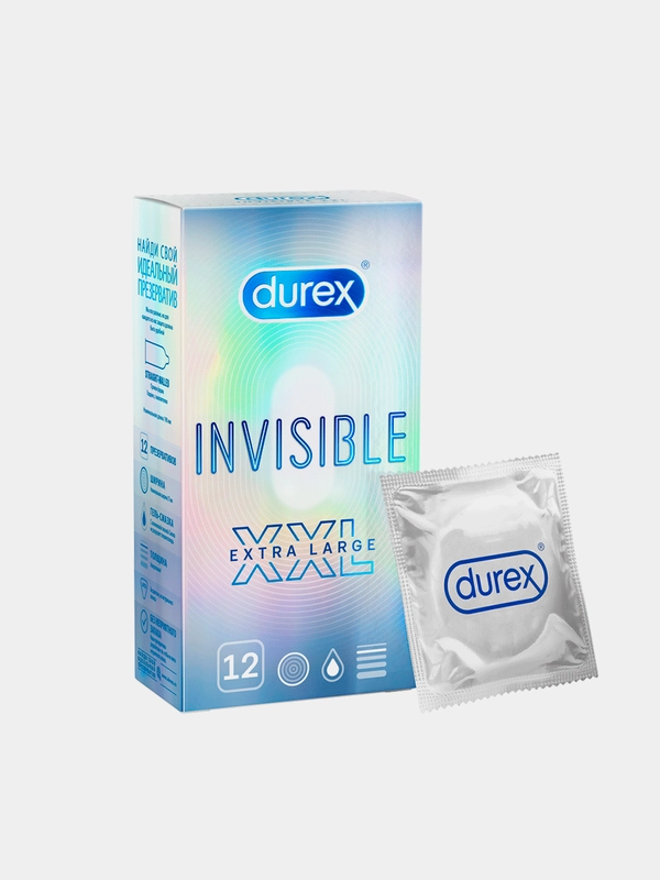 Презервативы DUREX Invisible  XXL 12 шт