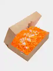 Оранжевый подарочная коробка- набор (коробка с наполнителем, открыткой и лентой 21см/12см/4см)
