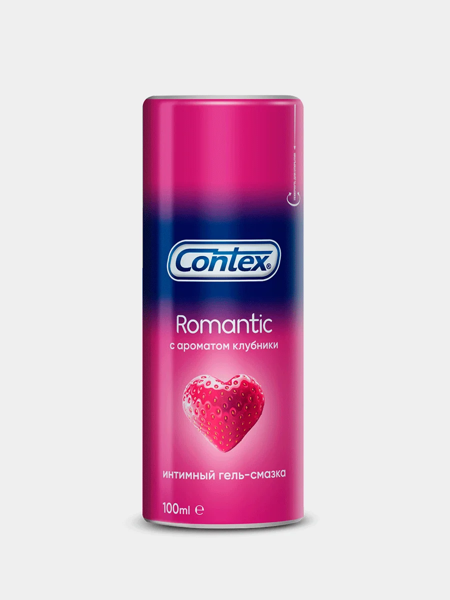 Интим гель-смазка CONTEX Romantic (с ароматом клубники) 100мл