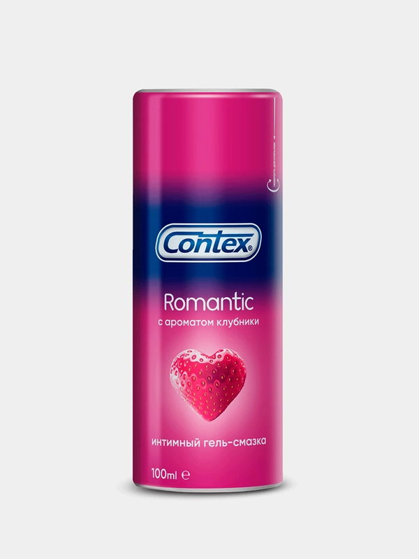 Интим гель-смазка CONTEX Romantic (с ароматом клубники) 100мл