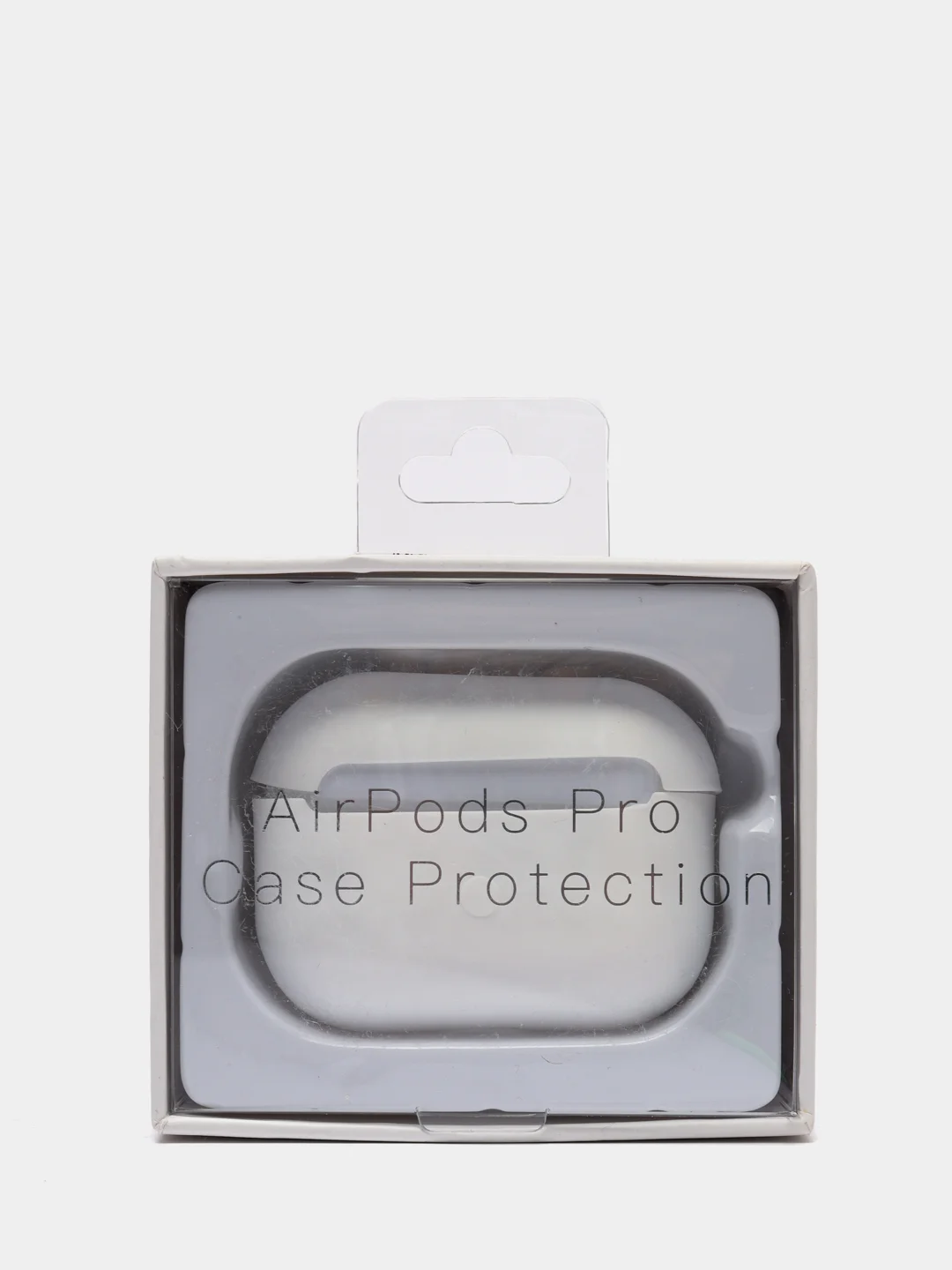 Белый чехол силиконовый для Apple AirPods Pro