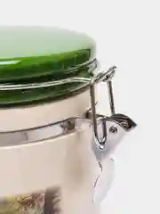 Банка с клипсой для сыпучих продуктов 1000мл Утро в сосновом лесу