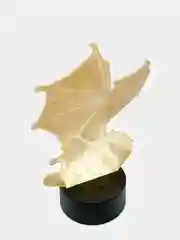Лавандовый ночник светодиодный - 3D модель динозавра, 3 типа свечения LED