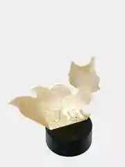 Белый ночник светодиодный - 3D модель динозавра, 3 типа свечения LED