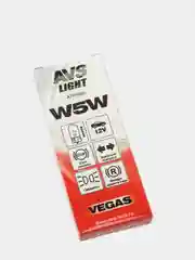 Лампа 12V, W5W, W2,1 х 9,5d, 10 штук