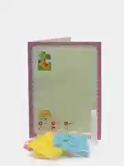 Бирюзовый аппликация с помпонами