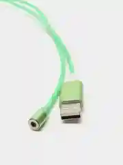 Зеленый кабель магнитный светящийся для зарядки iphone / micro usb / type-c