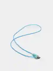 Синий кабель магнитный светящийся для зарядки iphone / micro usb / type-c