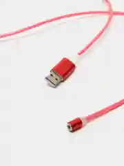 Красный кабель магнитный светящийся для зарядки iphone / micro usb / type-c