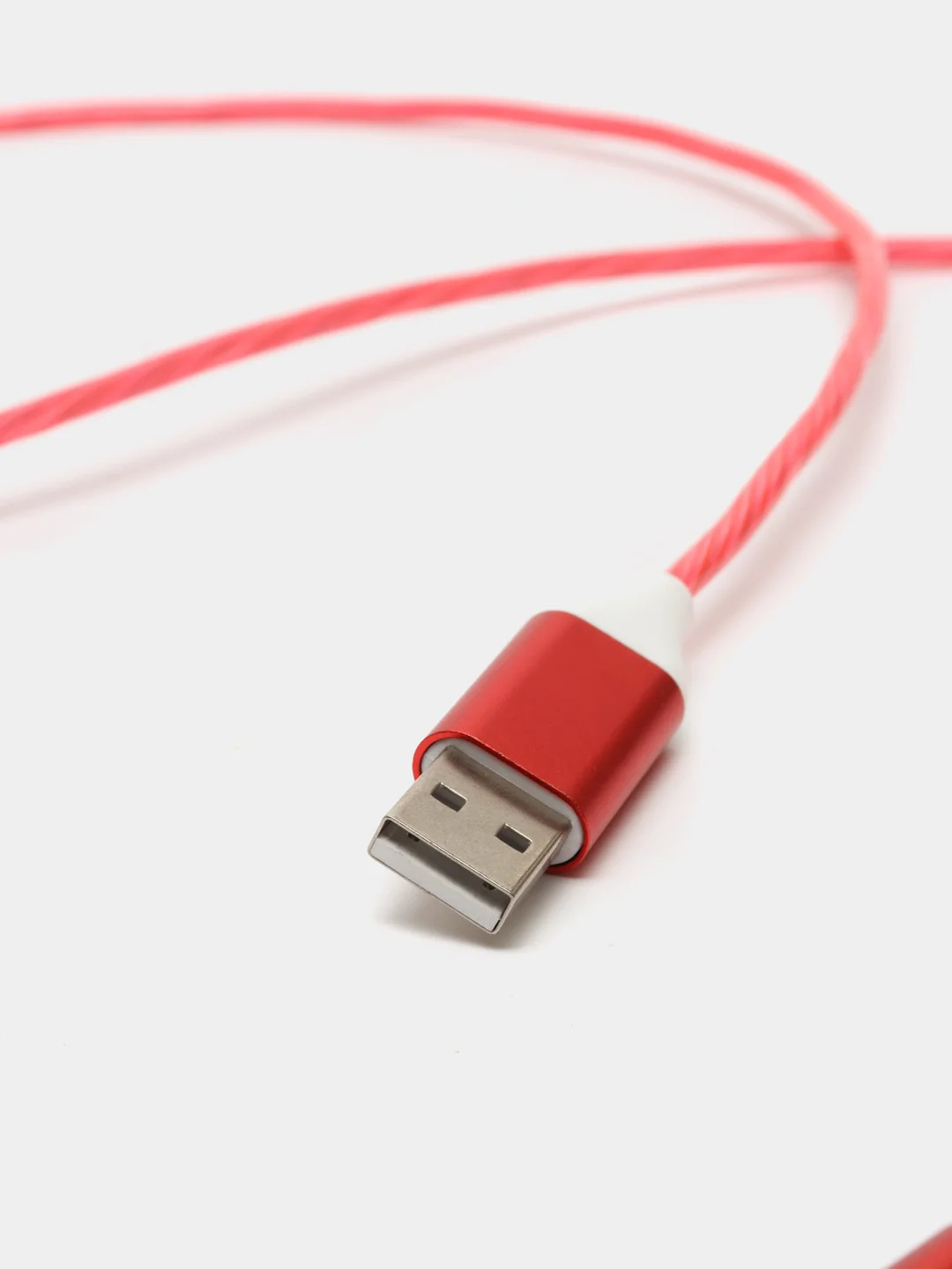 Красный кабель магнитный светящийся для зарядки iphone / micro usb / type-c