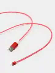 Красный кабель магнитный светящийся для зарядки iphone / micro usb / type-c