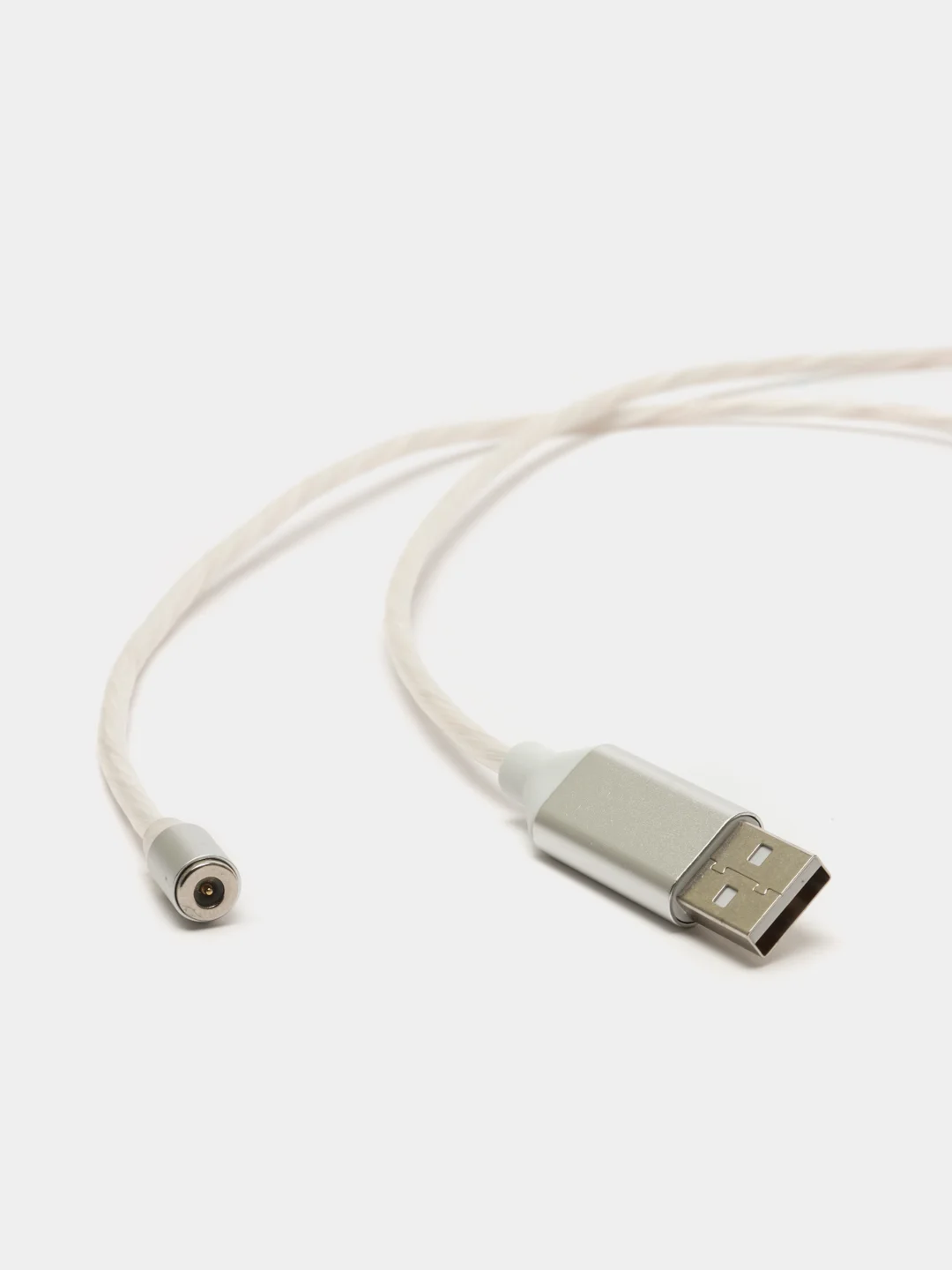 Розовый кабель магнитный светящийся для зарядки iphone / micro usb / type-c