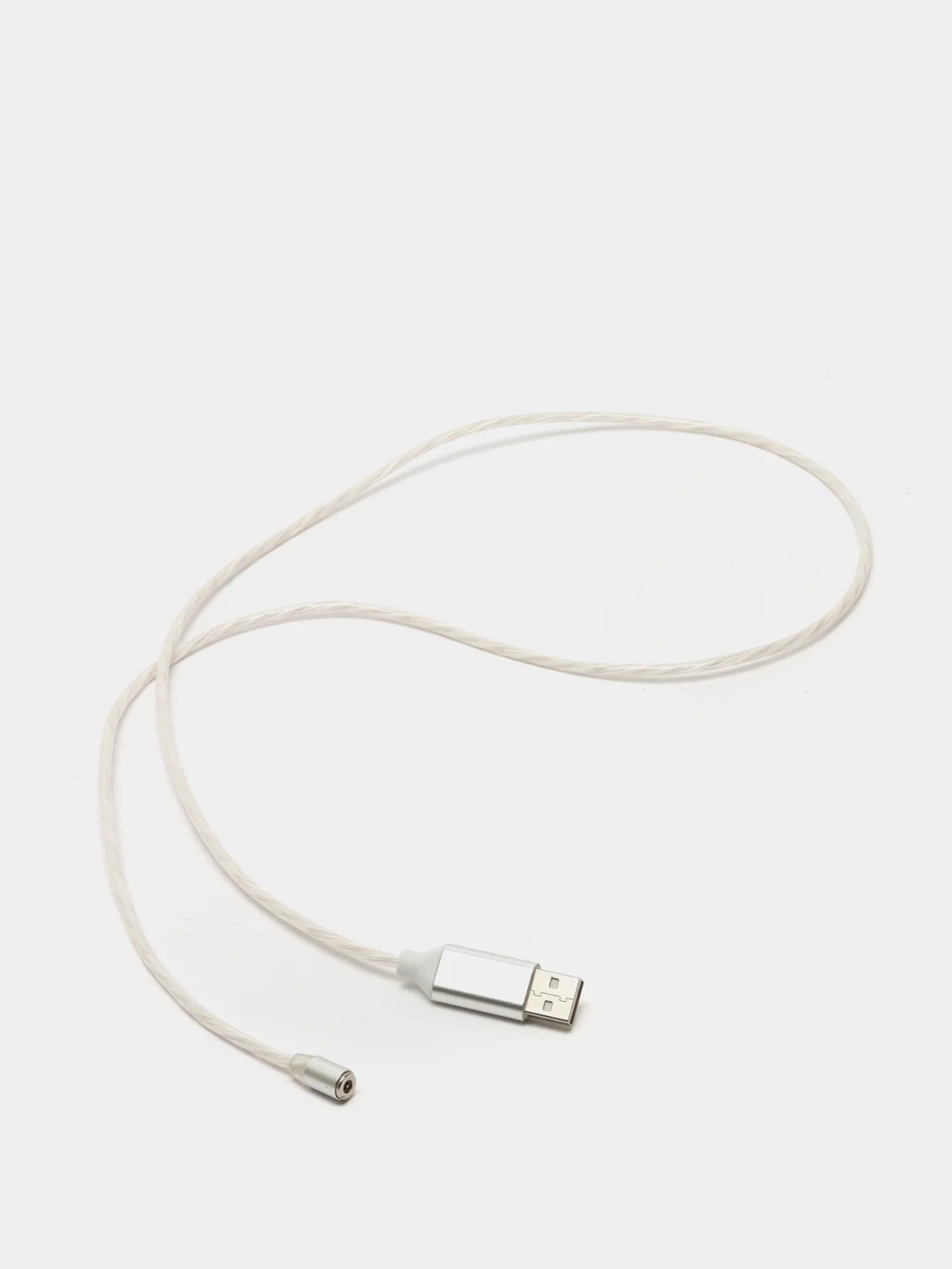 Розовый кабель магнитный светящийся для зарядки iphone / micro usb / type-c