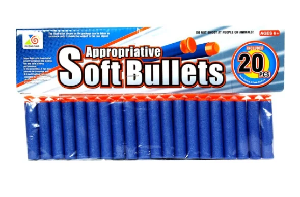 Набор снарядов для бластера Soft Bullets, 20 штук