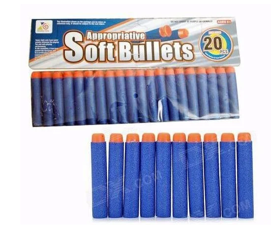 Набор снарядов для бластера Soft Bullets, 20 штук