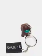 Коричневый брелок Амонг ас Герой/Among us,фигурный, светится в темноте