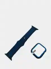 Синий ремешок, бампер и стекло Apple Watch Classic 38 40 42 44 mm Series 1, 2, 3, 4, 5, 6, SE